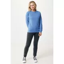 Bluza unisex, 2509E17067, iqoniq, 65.5x43.5x1 cm, Bumbac, Albastru heather, XXS