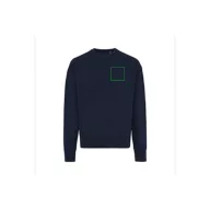   Bluza la baza gatului, 42FEB233172, Iqoniq Kruger, Bumbac, Unisex, Albastru Navy, XXL