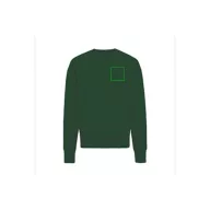   Bluza la baza gatului, 42FEB233146, Iqoniq Kruger, Bumbac, Unisex, Verde, XL