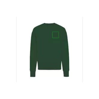   Bluza la baza gatului, 42FEB233148, Iqoniq Kruger, Bumbac, Unisex, Verde, XXL