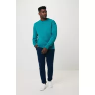   Bluza la baza gatului, 42FEB233192, Iqoniq Kruger, Bumbac, Unisex, Albastru Verdigris, M