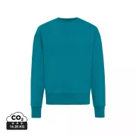  Bluza la baza gatului, 42FEB233193, Iqoniq Kruger, Bumbac, Unisex, Albastru Verdigris, S