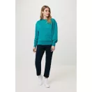 Bluza la baza gatului, 42FEB233195, Iqoniq Kruger, Bumbac, Unisex, Albastru Verdigris, XS