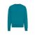Bluza la baza gatului, 42FEB233197, Iqoniq Kruger, Bumbac, Unisex, Albastru Verdigris, XXS