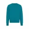 Bluza la baza gatului, 42FEB233198, Iqoniq Kruger, Bumbac, Unisex, Albastru Verdigris, 3XL