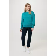   Bluza la baza gatului, 42FEB233198, Iqoniq Kruger, Bumbac, Unisex, Albastru Verdigris, 3XL