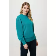   Bluza la baza gatului, 42FEB233198, Iqoniq Kruger, Bumbac, Unisex, Albastru Verdigris, 3XL