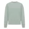 Bluza cu maneca lunga, la baza gatului, Casual, Unisex, iqoniq, 2410E21392, Bumbac, Verde ice, L