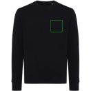 Bluza cu maneca lunga, la baza gatului, Casual, Unisex, iqoniq, 2410E21312, Bumbac, Negru, XXS