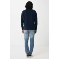   Bluza la baza gatului, Unisex, iqoniq, 2401E13559, Bumbac, Albastru navy, 4XL