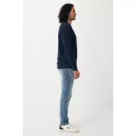   Bluza la baza gatului, Unisex, iqoniq, 2401E13559, Bumbac, Albastru navy, 4XL