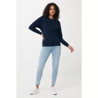   Bluza la baza gatului, Unisex, iqoniq, 2401E13559, Bumbac, Albastru navy, 4XL