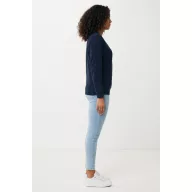   Bluza la baza gatului, Unisex, iqoniq, 2401E13565, Bumbac, Albastru navy, XS