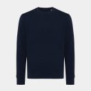 Bluza cu maneca lunga, la baza gatului, Casual, Unisex, iqoniq, 2410E21373, Bumbac, Albastru navy, XXS