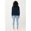 Bluza cu maneca lunga, la baza gatului, Casual, Unisex, iqoniq, 2410E21373, Bumbac, Albastru navy, XXS
