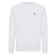   Bluza cu maneca lunga, la baza gatului, Casual, Unisex, iqoniq, 2410E21374, Bumbac, Alb recycled, XXS