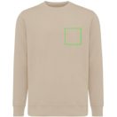 Bluza cu maneca lunga, la baza gatului, Casual, Unisex, iqoniq, 2410E21344, Bumbac, Crem dessert, XXS