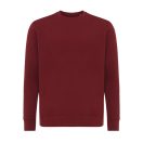 Bluza cu maneca lunga, la baza gatului, Casual, Unisex, iqoniq, 2410E21315, Bumbac, Rosu burgundy, S