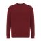 Bluza cu maneca lunga, la baza gatului, Casual, Unisex, iqoniq, 2410E21320, Bumbac, Rosu burgundy, XXS