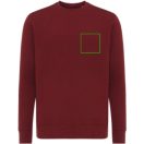 Bluza cu maneca lunga, la baza gatului, Casual, Unisex, iqoniq, 2410E21320, Bumbac, Rosu burgundy, XXS