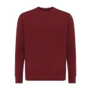 Bluza cu maneca lunga, la baza gatului, Casual, Unisex, iqoniq, 2410E21320, Bumbac, Rosu burgundy, XXS