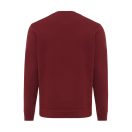 Bluza cu maneca lunga, la baza gatului, Casual, Unisex, iqoniq, 2410E21320, Bumbac, Rosu burgundy, XXS