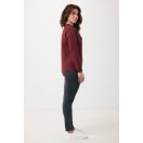 Bluza cu maneca lunga, la baza gatului, Casual, Unisex, iqoniq, 2410E21320, Bumbac, Rosu burgundy, XXS