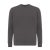 Bluza cu maneca lunga, la baza gatului, Casual, Unisex, iqoniq, 2410E21309, Bumbac, Gri anthracite, XXL