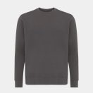 Bluza cu maneca lunga, la baza gatului, Casual, Unisex, iqoniq, 2410E21311, Bumbac, Gri anthracite, XXS