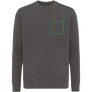 Bluza cu maneca lunga, la baza gatului, Casual, Unisex, iqoniq, 2410E21311, Bumbac, Gri anthracite, XXS