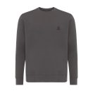 Bluza cu maneca lunga, la baza gatului, Casual, Unisex, iqoniq, 2410E21311, Bumbac, Gri anthracite, XXS