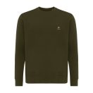 Bluza cu maneca lunga, la baza gatului, Casual, Unisex, iqoniq, 2410E21362, Bumbac, Kaki, L