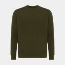 Bluza cu maneca lunga, la baza gatului, Casual, Unisex, iqoniq, 2410E21367, Bumbac, Kaki, XXL