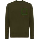 Bluza cu maneca lunga, la baza gatului, Casual, Unisex, iqoniq, 2410E21369, Bumbac, Kaki, XXS