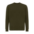 Bluza cu maneca lunga, la baza gatului, Casual, Unisex, iqoniq, 2410E21369, Bumbac, Kaki, XXS