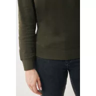   Bluza cu maneca lunga, la baza gatului, Casual, Unisex, iqoniq, 2410E21369, Bumbac, Kaki, XXS