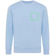   Bluza cu maneca lunga, la baza gatului, Casual, Unisex, iqoniq, 2410E21383, Bumbac, Portocaliu sky, XXS