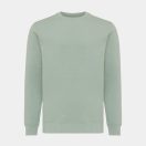 Bluza cu maneca lunga, la baza gatului, Casual, Unisex, iqoniq, 2410E21351, Bumbac, Verde ice, XXL