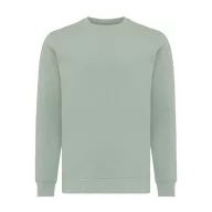   Bluza cu maneca lunga, la baza gatului, Casual, Unisex, iqoniq, 2410E21353, Bumbac, Verde ice, XXS