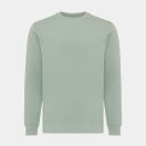 Bluza cu maneca lunga, la baza gatului, Casual, Unisex, iqoniq, 2410E21353, Bumbac, Verde ice, XXS