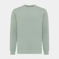   Bluza cu maneca lunga, la baza gatului, Casual, Unisex, iqoniq, 2410E21353, Bumbac, Verde ice, XXS