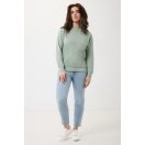 Bluza cu maneca lunga, la baza gatului, Casual, Unisex, iqoniq, 2410E21353, Bumbac, Verde ice, XXS