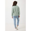 Bluza cu maneca lunga, la baza gatului, Casual, Unisex, iqoniq, 2410E21353, Bumbac, Verde ice, XXS