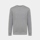 Bluza cu maneca lunga, la baza gatului, Casual, Unisex, iqoniq, 2410E21370, Bumbac, Gri light anthracite, XXS