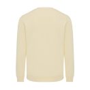 Bluza cu maneca lunga, la baza gatului, Casual, Unisex, iqoniq, 2410E21330, Bumbac, Galben crem, M