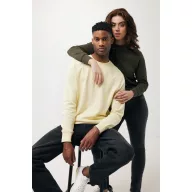   Bluza cu maneca lunga, la baza gatului, Casual, Unisex, iqoniq, 2410E21336, Bumbac, Galben crem, XXS