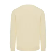   Bluza cu maneca lunga, la baza gatului, Casual, Unisex, iqoniq, 2410E21336, Bumbac, Galben crem, XXS