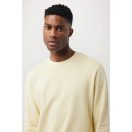 Bluza cu maneca lunga, la baza gatului, Casual, Unisex, iqoniq, 2410E21336, Bumbac, Galben crem, XXS