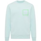 Bluza Unisex, 2502E10658, iqoniq, Bumbac, Albastru mint, L