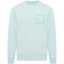 Bluza Unisex, 2502E10660, iqoniq, Bumbac, Albastru mint, S